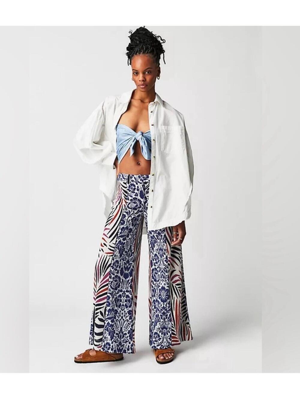 Free People Molars Wide Leg Pants Women Summer Pants Xs
